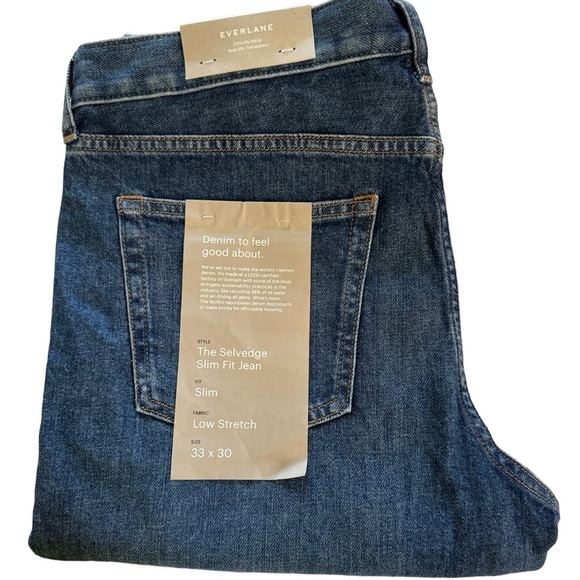Men’s Everlane The Selvedge Slim Fit Jean Size 33x30 - Picture 10 of 10